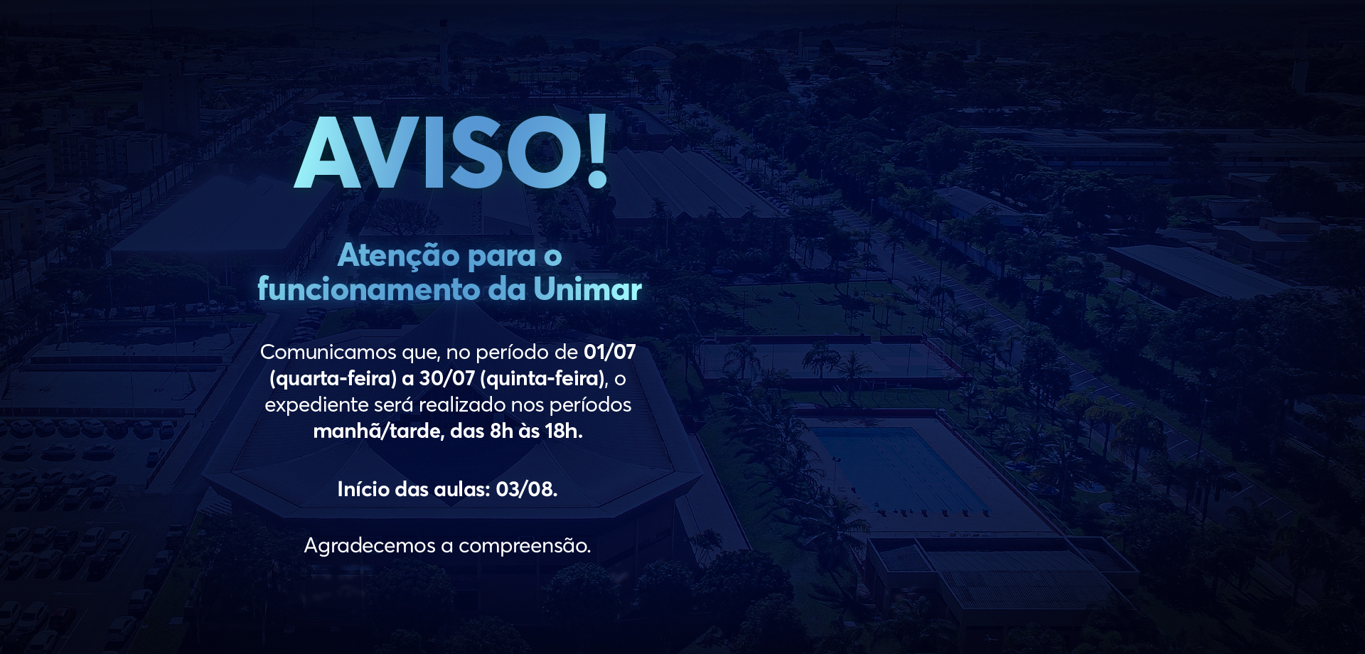 Aviso Horário